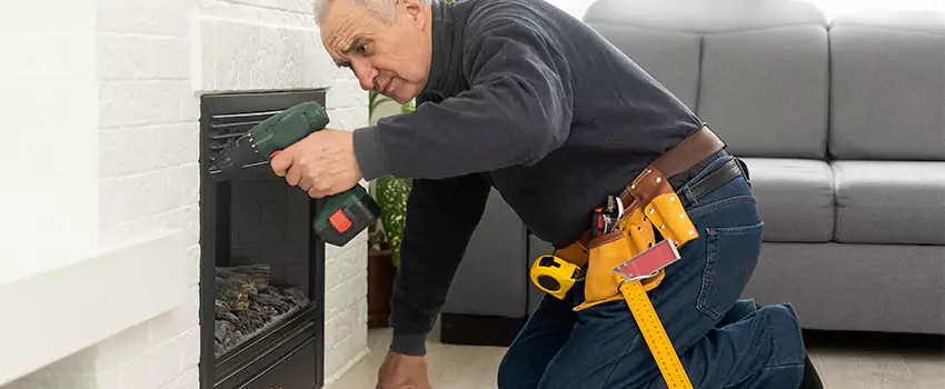 New Indoor Fireplace Installation in Centereach, New York