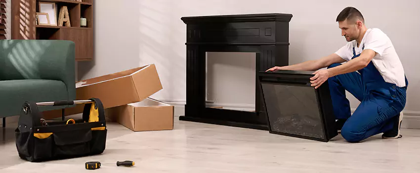 Old Rusted Metal Fireplace Repair And Replacement in Centereach, NY
